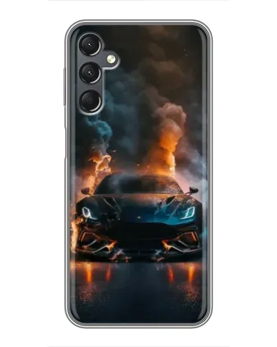 Чехол для Samsung Galaxy A25 (A256) с картинкой «Lamborghini дымная эстетика»
