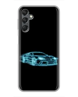 Чехол для Samsung Galaxy A25 (A256) с картинкой «Неоновый контур Lamborghini» Чехол для Samsung Galaxy A25 (A256) с картинкой «Неоновый контур Lamborghini»