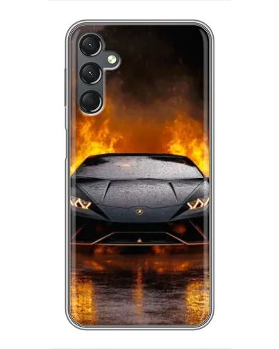 Чехол для Samsung Galaxy A25 (A256) с картинкой «Lamborghini в огне»