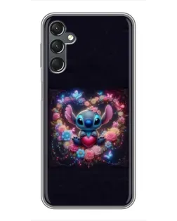 Чехол для Samsung Galaxy A25 (A256) с картинкой «Stitch в цветах» Чехол для Samsung Galaxy A25 (A256) с картинкой «Stitch в цветах»