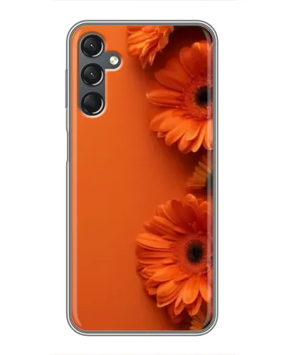 Чехол для Samsung Galaxy A25 (A256) с картинкой «Оранжевые герберы»