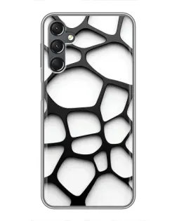 Чохол для Samsung Galaxy A25 (A256) з картинкою «Біла об'ємна сітка» Чохол для Samsung Galaxy A25 (A256) з картинкою «Біла об'ємна сітка»