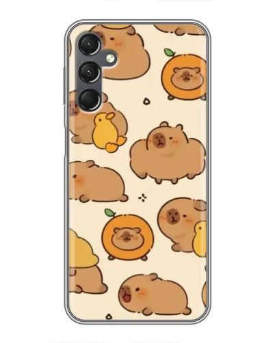 Чехол для Samsung Galaxy A25 (A256) с картинкой «Капибары с апельсинами» Чехол для Samsung Galaxy A25 (A256) с картинкой «Капибары с апельсинами»