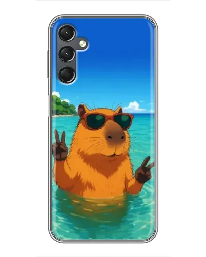 Чехол для Samsung Galaxy A25 (A256) с картинкой «Морская капибара» Чехол для Samsung Galaxy A25 (A256) с картинкой «Морская капибара»