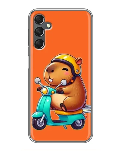 Чехол для Samsung Galaxy A25 (A256) с картинкой «Капибара на скутере» Чехол для Samsung Galaxy A25 (A256) с картинкой «Капибара на скутере»