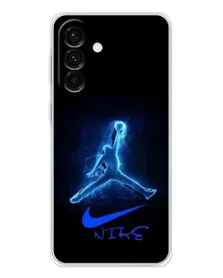 Чехол для Samsung Galaxy A26 5G с картинкой «Jordan Neon Blue»