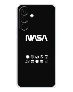 Чехол для Samsung Galaxy A26 5G с картинкой «NASA — технический принт»