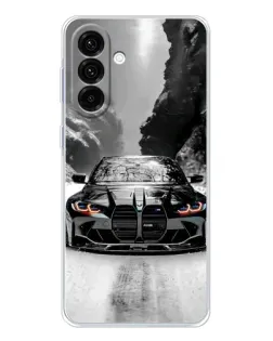 Чехол для Samsung Galaxy A26 5G с картинкой «BMW — акварельный дрифт»