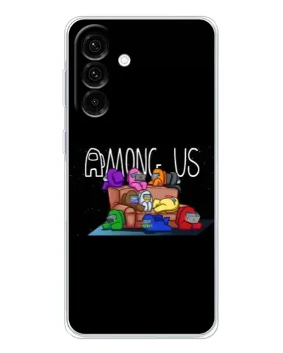 Чехол для Samsung Galaxy A26 5G с картинкой «Логотип Among Us»