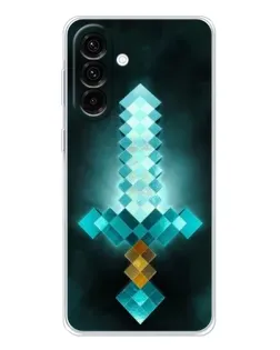 Чехол для Samsung Galaxy A26 5G с картинкой «Алмазный меч неон»