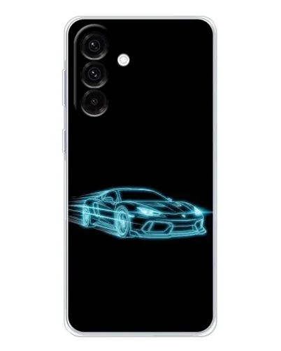 Чехол для Samsung Galaxy A26 5G с картинкой «Неоновый контур Lamborghini»