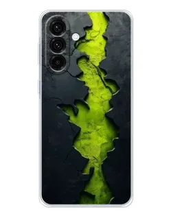 Чехол для Samsung Galaxy A26 5G с картинкой «Салатовый разлом скалы»