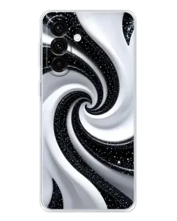 Чехол для Samsung Galaxy A26 5G с картинкой «Черно-белая спираль»