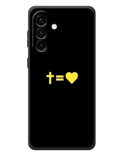 Чехол для Samsung Galaxy A27 с картинкой «Сердце и Крест»