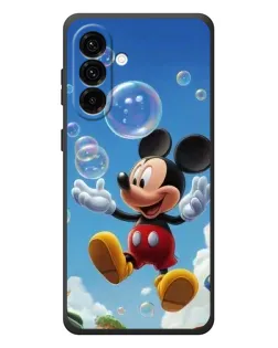Чехол для Samsung Galaxy A27 с картинкой «Mickey и мыльные пузыри»