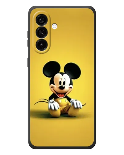 Чехол для Samsung Galaxy A27 с картинкой «Микки на желтом»