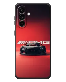 Чехол для Samsung Galaxy A27 с картинкой «Mercedes AMG — красная линия»