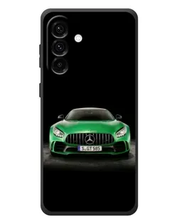 Чехол для Samsung Galaxy A27 с картинкой «Mercedes — неоновый лого»