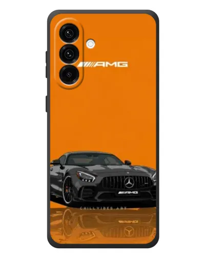 Чехол для Samsung Galaxy A27 с картинкой «Оранжевый Mercedes AMG»
