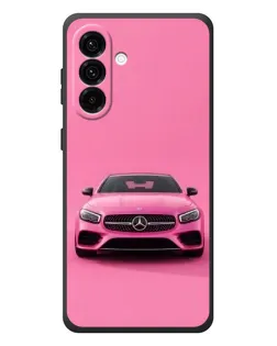 Чехол для Samsung Galaxy A27 с картинкой «Розовый Mercedes AMG»