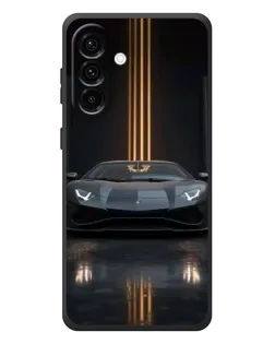Чехол для Samsung Galaxy A27 с картинкой «Lamborghini золотые линии»