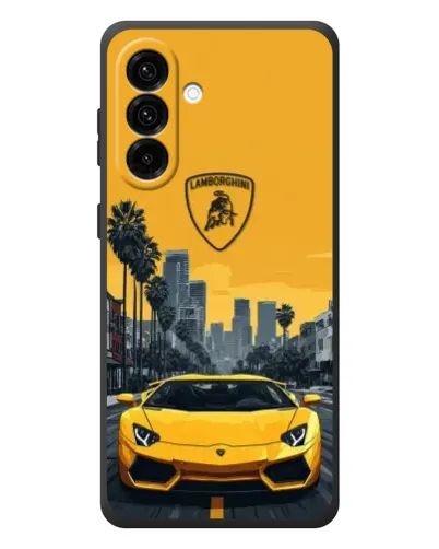 Чехол для Samsung Galaxy A27 с картинкой «Желтый Lamborghini город» Чехол для Samsung Galaxy A27 с картинкой «Желтый Lamborghini город»