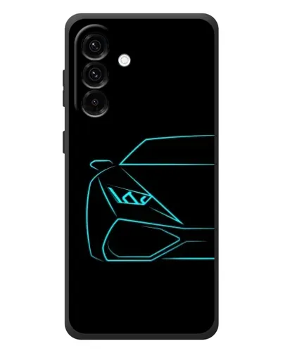 Чехол для Samsung Galaxy A27 с картинкой «Голубой силуэт Lamborghini» Чехол для Samsung Galaxy A27 с картинкой «Голубой силуэт Lamborghini»