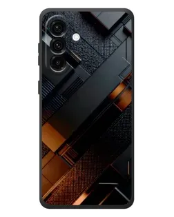 Чохол для Samsung Galaxy A27 з картинкою «Чорні геометричні блоки»