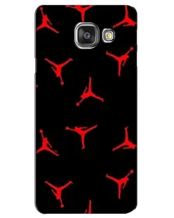 Чехол для Samsung Galaxy A3 2016 (A3100, A310F) с картинкой «Jordan Red Pattern»