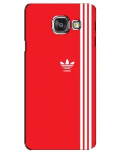 Чехол для Samsung Galaxy A3 2016 (A3100, A310F) с картинкой «Красный минимализм Adidas»