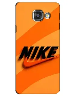 Чехол для Samsung Galaxy A3 2016 (A3100, A310F) с картинкой «Оранжевый драйв Nike»