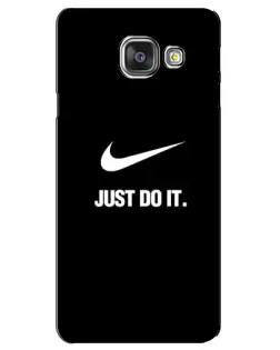 Чехол для Samsung Galaxy A3 2016 (A3100, A310F) с картинкой «Классический принт Nike»