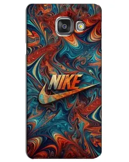 Чехол для Samsung Galaxy A3 2016 (A3100, A310F) с картинкой «Nike в абстракции»