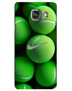 Чехол для Samsung Galaxy A3 2016 (A3100, A310F) с картинкой «Теннисные мячи Найк»