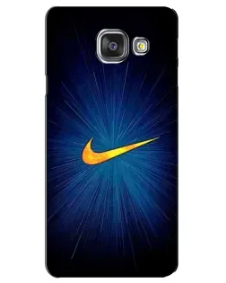 Чехол для Samsung Galaxy A3 2016 (A3100, A310F) с картинкой «Синий пульс Nike»