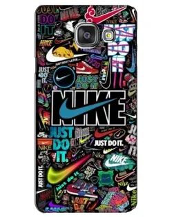 Чехол для Samsung Galaxy A3 2016 (A3100, A310F) с картинкой «Яркий коллаж Nike»