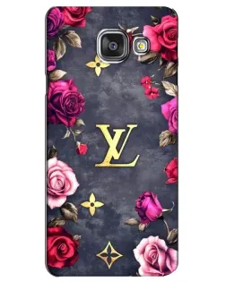 Чехол для Samsung Galaxy A3 2016 (A3100, A310F) с картинкой «Цветочный Louis Vuitton»