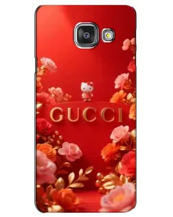 Чехол для Samsung Galaxy A3 2016 (A3100, A310F) с картинкой «Gucci — золотой сад»