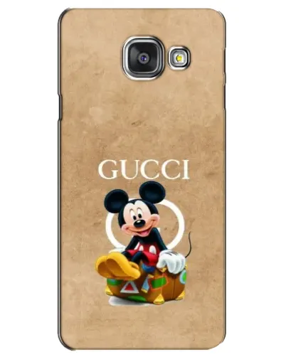 Чехол для Samsung Galaxy A3 2016 (A3100, A310F) с картинкой «Микки Маус Gucci — крафт»