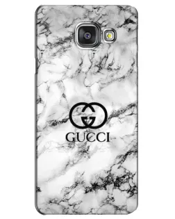 Чехол для Samsung Galaxy A3 2016 (A3100, A310F) с картинкой «Gucci — мраморный шик»