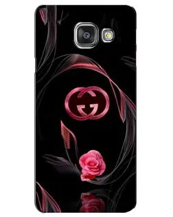 Чехол для Samsung Galaxy A3 2016 (A3100, A310F) с картинкой «Gucci — неоновая роза»