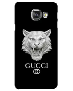 Чехол для Samsung Galaxy A3 2016 (A3100, A310F) с картинкой «Gucci — серебряный лев»
