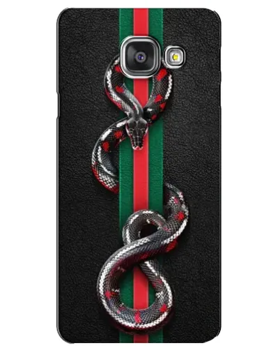 Чехол для Samsung Galaxy A3 2016 (A3100, A310F) с картинкой «Gucci — змея на полосе» Чехол для Samsung Galaxy A3 2016 (A3100, A310F) с картинкой «Gucci — змея на полосе»