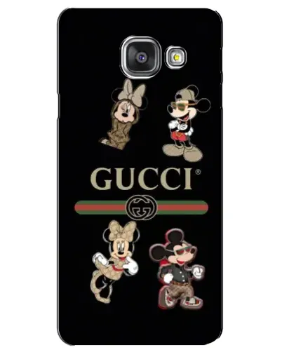 Чехол для Samsung Galaxy A3 2016 (A3100, A310F) с картинкой «Gucci — герои Disney и монограмма» Чехол для Samsung Galaxy A3 2016 (A3100, A310F) с картинкой «Gucci — герои Disney и монограмма»