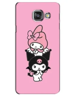 Чехол для Samsung Galaxy A3 2016 (A3100, A310F) с картинкой «My Melody и Kuromi» Чехол для Samsung Galaxy A3 2016 (A3100, A310F) с картинкой «My Melody и Kuromi»