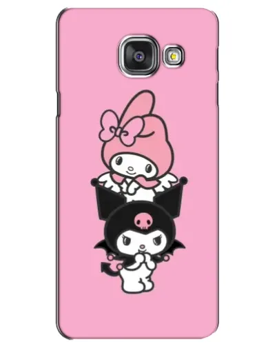 Чехол для Samsung Galaxy A3 2016 (A3100, A310F) с картинкой «My Melody и Kuromi» Чехол для Samsung Galaxy A3 2016 (A3100, A310F) с картинкой «My Melody и Kuromi»