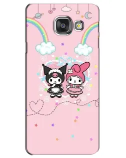 Чехол для Samsung Galaxy A3 2016 (A3100, A310F) с картинкой «My Melody и Kuromi» Чехол для Samsung Galaxy A3 2016 (A3100, A310F) с картинкой «My Melody и Kuromi»