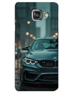 Чехол для Samsung Galaxy A3 2016 (A3100, A310F) с картинкой «BMW в огнях города»