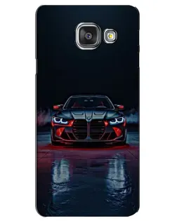 Чехол для Samsung Galaxy A3 2016 (A3100, A310F) с картинкой «BMW на мокрой дороге»