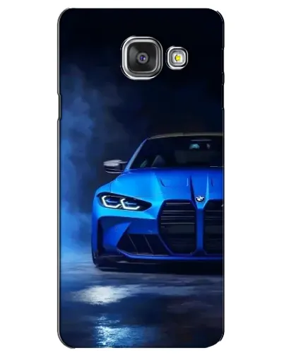 Чехол для Samsung Galaxy A3 2016 (A3100, A310F) с картинкой «Голубая BMW M4»